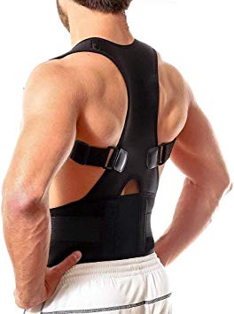RYLAN Unisex Magnetic Back Brace Posture Corrector Therapy Shoulder Belt for Lower and Upper Back Pain Relief,posture corrector for women,posture belt for men,back support belt for back pain (S)