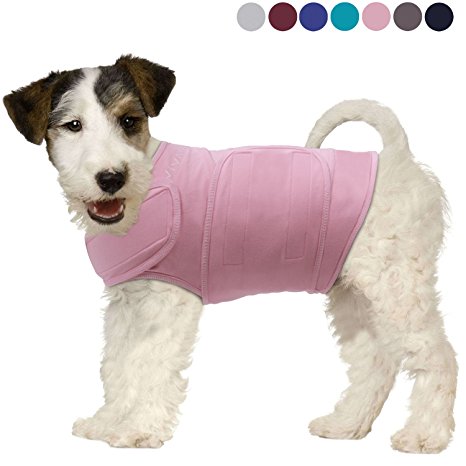 Vivaglory Anxiety Shirt with Stress Relief and Anti-Anxiety Effect for Dogs, Adjustable, Available in 7 Colors and 6 Sizes