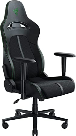 Razer Enki X Essential Gaming Chair: All-Day Gaming Comfort - Built-in Lumbar Arch - Optimized Cushion Density - Dual-Textured, Eco-Friendly Synthetic Leather - Adjustable 152-degree Recline