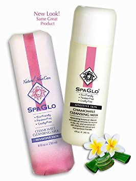 SpaGlo® Chamomile Cleansing Milk, Facial Cleanser - 8 oz/250 mL - Gently removes make-up and surface impurities while restoring the natural pH balance of the skin.