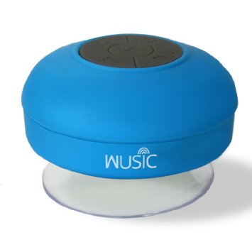 Wusic® Waterproof Bluetooth Speaker Portable Wireless for Shower with Speakerphone