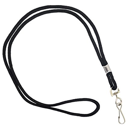 Specialist ID Standard Black Lanyard with Swivel Hook, by Specialist ID Packaged and Sold Individually