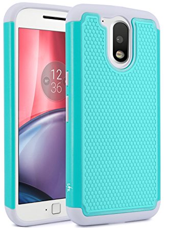 Moto G4 / G4 Plus Case, LK [Shock Absorption] Hybrid Armor Defender Protective Case Cover for Motorola Moto G 4th Gen / G Plus 4th Generation (Teal)