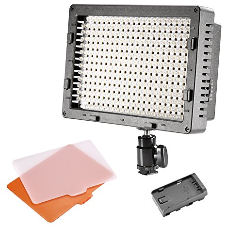 NEEWER CN-304 304PCS LED Dimmable Ultra High Power Panel Digital Camera / Camcorder Video Light, LED Light for Canon, Nikon, Pentax, Panasonic, SONY, Samsung and Olympus Digital SLR Cameras