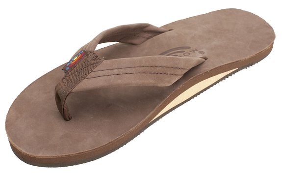 Rainbow Sandals Mens Single Layer Wide Strap