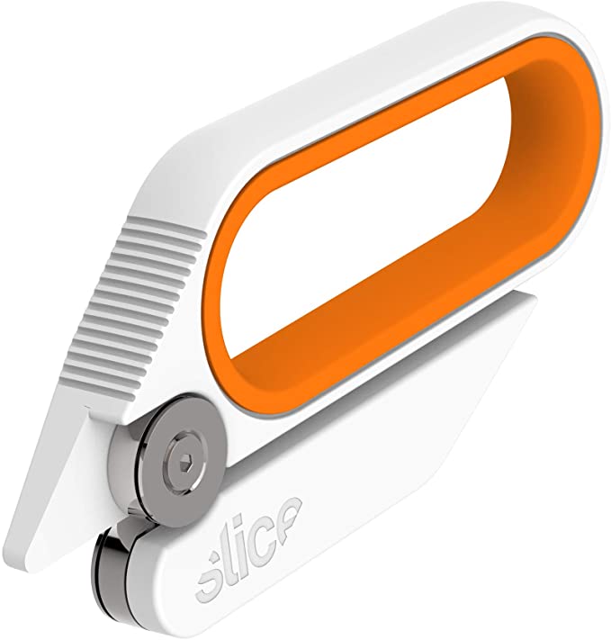 Rotary Scissors Cutting Tool by Slice, Bladeless Scissors, 10598 Ambidextrous Cutter Ideal for Cutting Gift Wrap, Gift Basket Cellophane, Paper 1 Pack