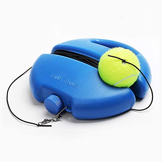 LncBoc Tennis Trainer Rebounder Ball, Tennis Training Equipment with Rope, Solo Practice Equipment Tool with Automatic Rebound Anti-winding Rubber Band for Tennis Beginner Training