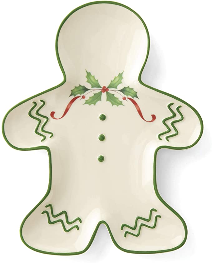 Lenox Holiday Gingerbread Man Accent Plate