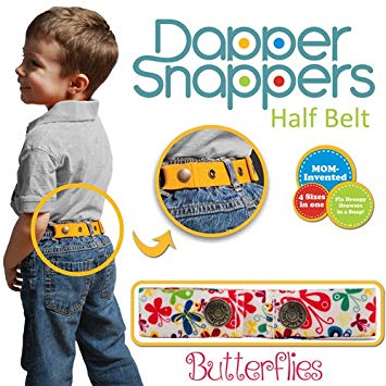 Dapper Snapper Made in USA Baby & Toddler Adjustable Belt-Butterflies