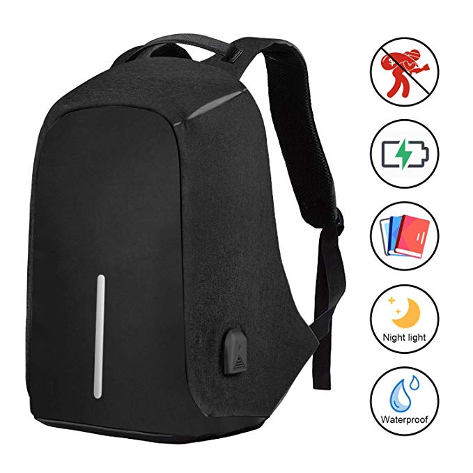 SySrion Travel Laptop Backpack Business Anti-Theft Computer Backpack With USB Charging Port, Ergonomic Design, Durable, Water Proof, High capacity, Ideal for Business/Travel/Outdoor/School