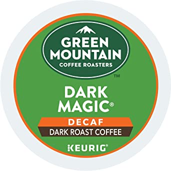 Green Mountain Coffee Dark Magic Decaf Keurig K-Cups Coffee, 12 Count