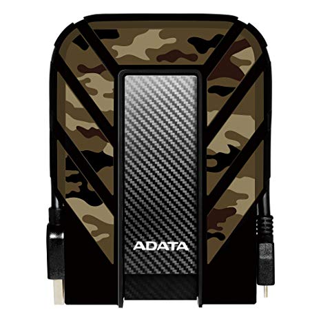 ADATA HD710M Pro 2 TB USB 3.1 Rugged Waterproof/Dustproof/Shockproof External Hard Drive, Camouflage (AHD710MP-2TU31-CCF)