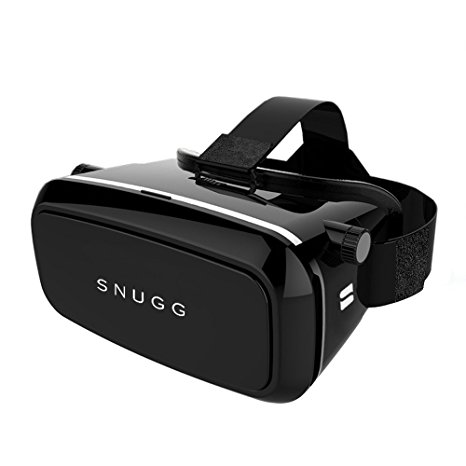 VR Headset, Snugg 3D Virtual Reality Glasses For iPhone, Samsung, Sony [Controller Compatible] Magnetic Front Plate [Perfect For Gaming, Movies, TV Shows, Music Videos]