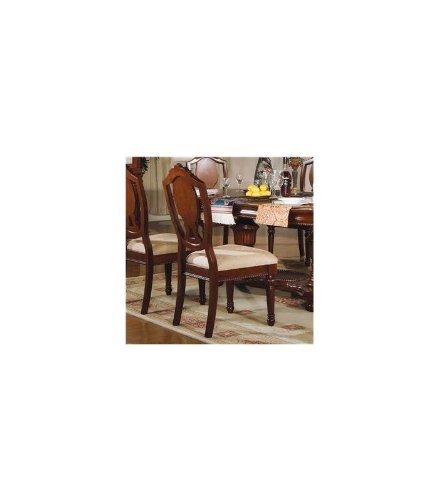 ACME 11833A  Set of 2 Classique Side Chair, Cherry Finish