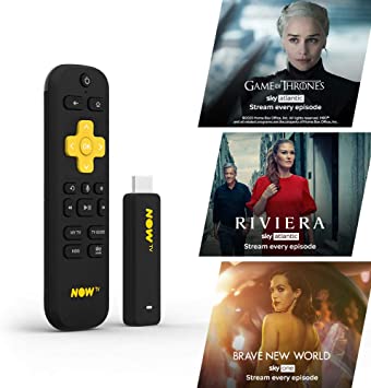 NOW TV Smart Stick with 1 month Entertainment Pass | HD Streaming Media Player – Watch, Disney , YouTube, Netflix, BBC iPlayer and more