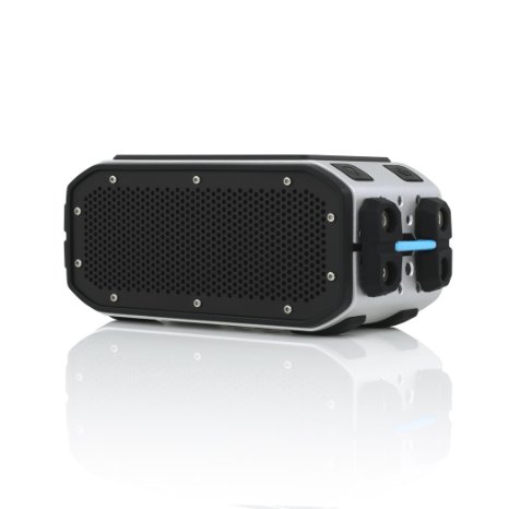 BRAVEN BRV-Pro Wireless Bluetooth Speaker Waterproof15 Hour Playtime - SilverBlackCyan