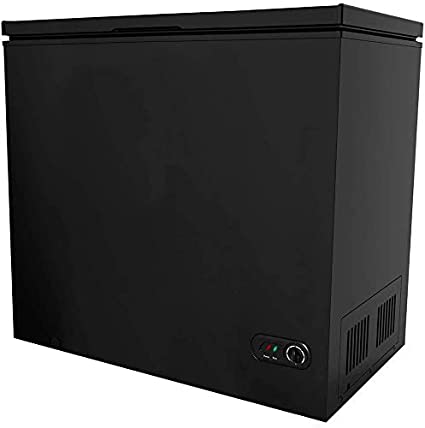 7.0 Cubic Feet Chest Freezer with Removable Basket, from 6.8℉ to -4℉ Free Standing Compact Fridge Freezer for Home/Kitchen/Office/Bar BLACK