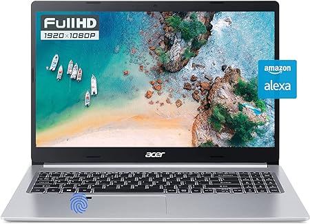 acer Aspire 5 Slim Laptop 15.6", AMD Quad-Core Processor, 15.6" Full HD IPS, 20GB RAM 1TB SSD, Backlit KB, Fingerprint Reader, Amazon Alexa, HDMI, RJ-45, Webcam, WiFi 6, Windows 11 Home  Mousepad