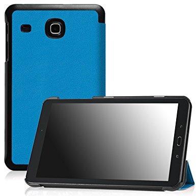 Famavala Shell Case Cover For 8" Samsung Galaxy Tab E 8.0 (Sprint / US Cellular) SM-T377 4G LTE 8-Inch Tablet (NavyBlue2)