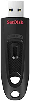 SanDisk Ultra 32 GB USB Flash Drive USB 3.0 Up to 130 MB/s Read, Black