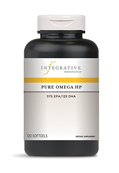 Integrative Therapeutics - Pure Omega HP Fish Oil Softgels - 2300 mg Omega 3 Fatty Acids with EPA and DHA - Wild Fish Oil - No Fishy Burp Back -Sustainably Sourced - 120 Count