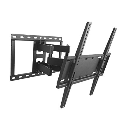 Swivel TV Wall Mount Bracket for most 26-55 Inch LED, LCD, OLED and Plasma Flat Screen TV, with Articulating Dual Arms, up to VESA 400x400mm and 99 LBS with Tilting
