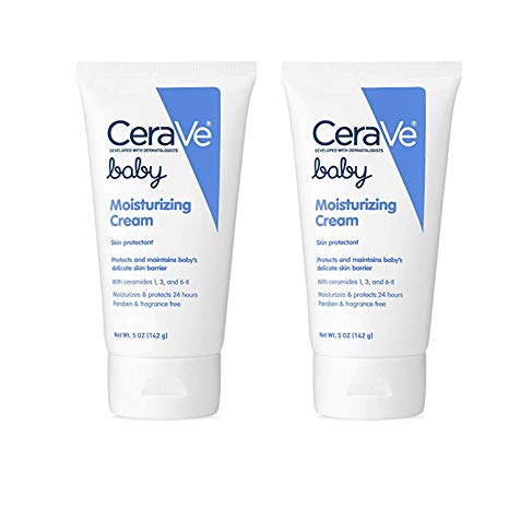 Baby Cream | 5 Ounce | Gentle Moisturizing Cream with Hyaluronic Acid | Paraben, Sulfate, Fragrance Free (2 Pack)