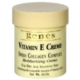 Genes Vitamin E Creme Swiss Collagen Complex Moisturizing Creme for Dry and Sensitive Skin 16 oz