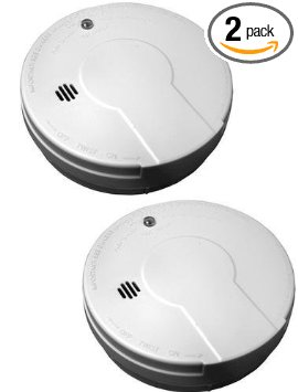 Kidde 0915D-018 Battery-Operated Basic Smoke Alarm with Low Battery Indicator, Twin Pack