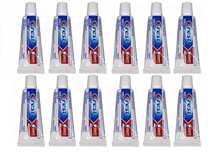 Crest Kid's Cavity Protection Toothpaste, Sparkle Fun, Travel Size 0.85 Ounces (24g) - Pack of 12