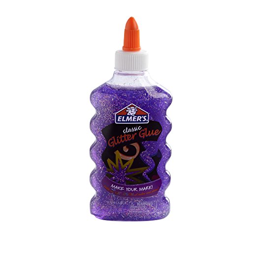 Elmer's Liquid Glitter Glue, Washable, Purple, 6 Ounces, 1 Count