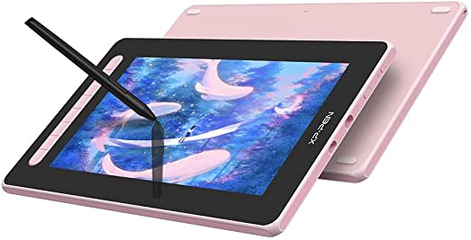 Drawing Tablet with Screen - XP-PEN Artist12 2nd Pen Display Computer Graphics Tablet with Battery-Free X3 Stylus Full-Laminated, Compatible with Chromebook Mac Windows Android Linux (11.6 inch Pink)