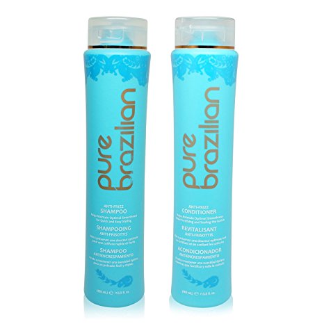 Pure Brazilian Anti-frizz Shampoo & Conditioner 13.5oz Duo Set
