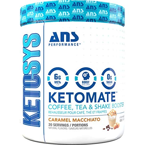Ketomate - Ketogenic Keto Booster Creamer for Coffee, Tea & Shakes | Zero Sugar & Low Carb Keto Friendly Beverage Enhancer | Boost Energy, Metabolism & Mental Focus (Caramel Macchiato)