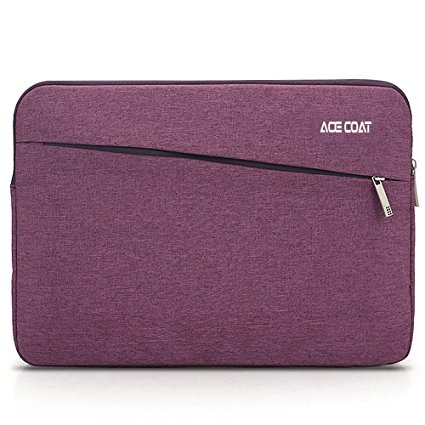 ACECOAT Cotton Fabric 13.3 Inch Laptop Sleeve Case Bag For 13-13.3 Inch MacBook Air / MacBook Pro / Tablet / Ultrabook / 12.9 Inch iPad Pro,Purple