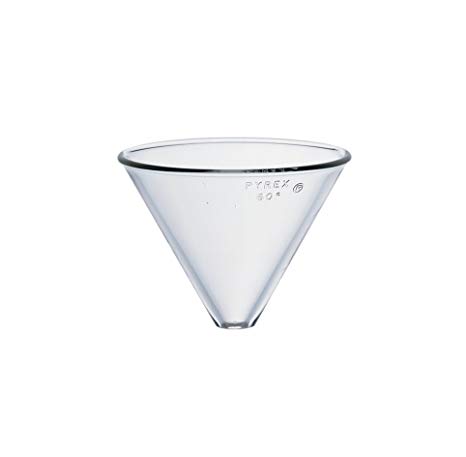 Corning Pyrex Borosilicate Glass Plain Stemless Funnel, 100mm Top I.D