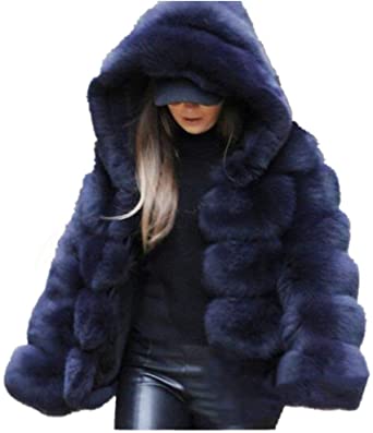Women Winter Furs Coat Jacket Luxury Faux Fox Fur Coat Slim Long sleeve collar coat Faux Fur Coat Overcoat