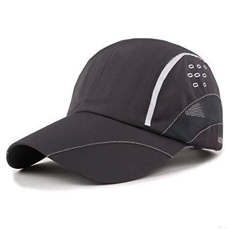 GADIEMKENSD Quick Dry Sports Hat Lightweight Breathable Soft Outdoor Run Cap (Raindrops series)