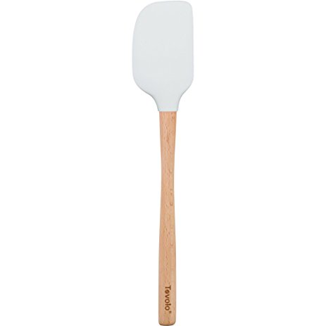 Tovolo Flex-Core Wood Handled Spatula - White