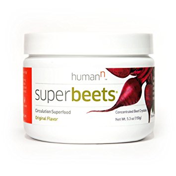 HumanN SuperBeets Original Flavor - Circulation Superfood - Premium Nitric Oxide Superfood – Non-GMO Nitrate Rich Beet Root Powder – 5 ounce 30 servings.