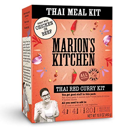 Thai Red Curry Meal Kit by Marion's Kitchen, 5 Pack, Quick, Easy & All Natural Thai Home Cooking
