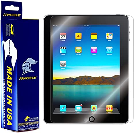 ArmorSuit MilitaryShield Screen Protector for Apple iPad 1/1st Gen - [Max Coverage] Anti-Bubble HD Clear Film
