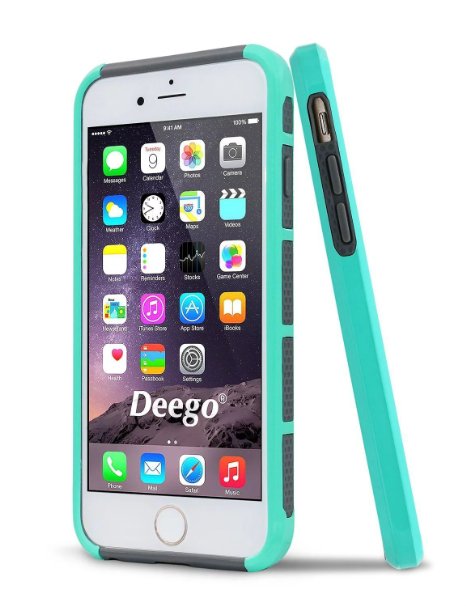 iPhone 6 Case,iPhone 6s Case,Vogue shop Hybrid High Impact Heavy Duty Dual Layer Hard PC Outer Shell with Soft Rubber Inner Armor Defender Case Cover for Apple iPhone 6 6s 4.7 inch Screen