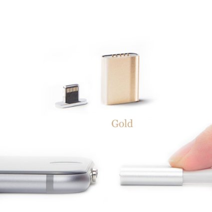 NetDot Magnetic Charger ConverterampAdapter for iPhone gold