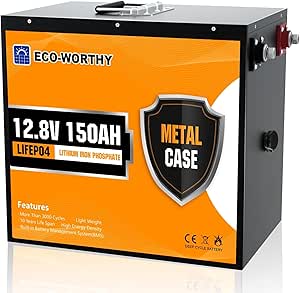 ECO-WORTHY Batterie Lithium 12V 150AH