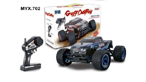 JJX-TECHTM 1:12 2.4G Remote Control Car High Speed 4WD Shaft Drive Truck Four-wheel Drive Car Toy Radio Controlled rc Chargeable Off-road Rock Crawler (JJX 102 Vehicle Blue)