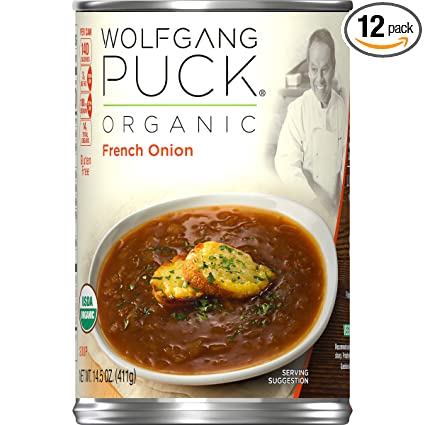 Wolfgang Puck Organic French Onion Soup, 14.5 oz. Can (Pack of 12)