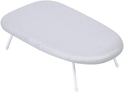 Ironing Board -Quality Folding Mini Ironing Board, Mini Household Desktop Non-Slip Ironing Table Ironing Accessories, with Steel Tube Bracket Handles for Bedroom,Bathroom (Mini- Ironing Board)