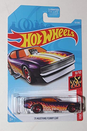 Hot Wheels 2019 Basic Mainline Hw Flames - '71 Mustang Funny Car