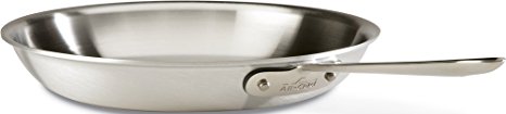 All-Clad 7112 MC2 Professional Master Chef 2 Stainless Steel Tri-Ply Bonded Oven Safe PFOA Free Fry Pan Cookware, 12-Inch, Silver